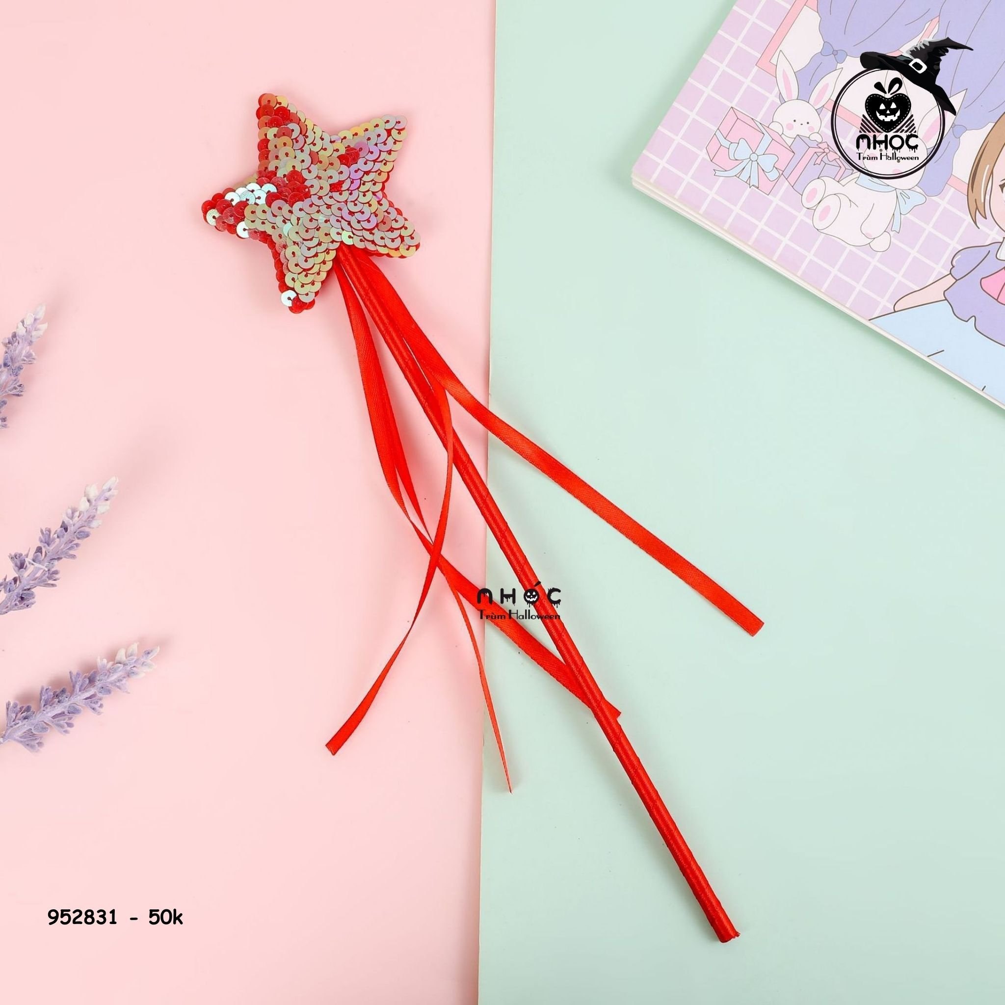 Đũa thần kim sa ngôi sao - Đỏ - 5001