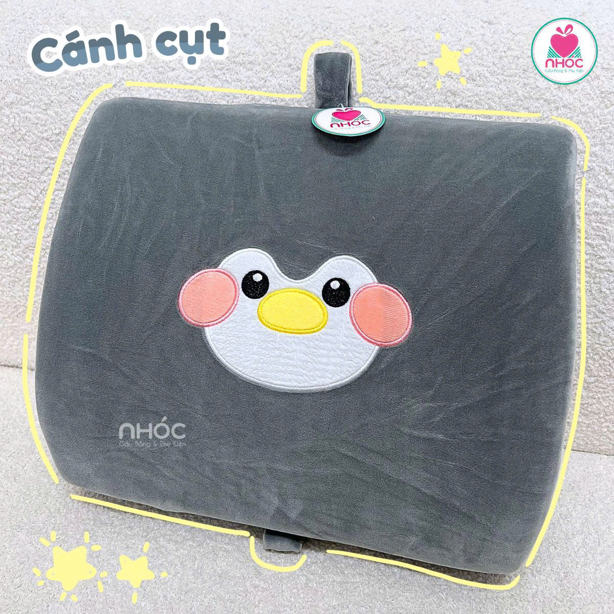 Gối tựa lưng cao su non kiểu thú - Cánh cụt - 3525026