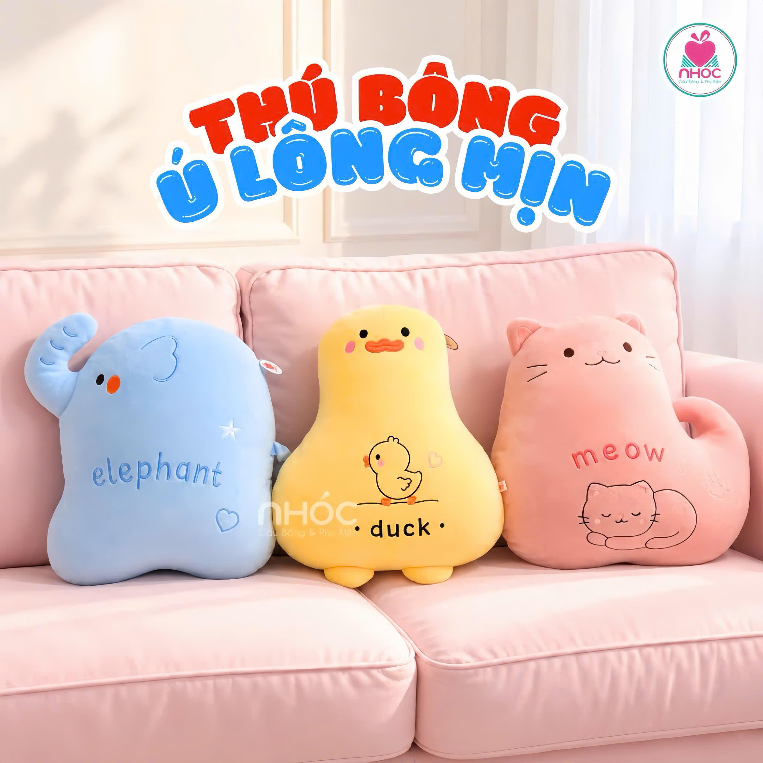 Thú bông ú lông mịn TC