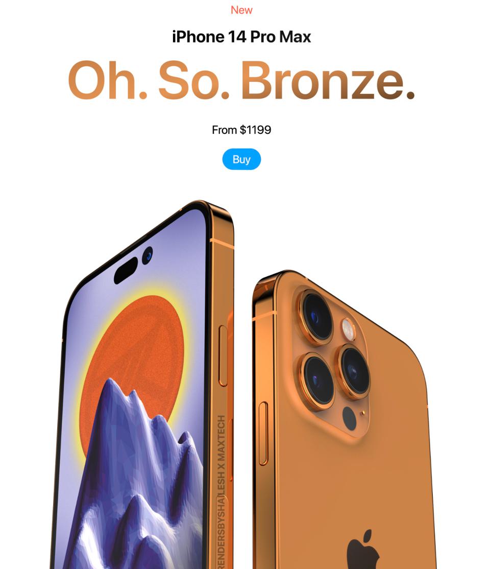 Iphone 14 - Chiếc iphone hé lộ concept thiết kế mới với màu sắc cực bắt mắt