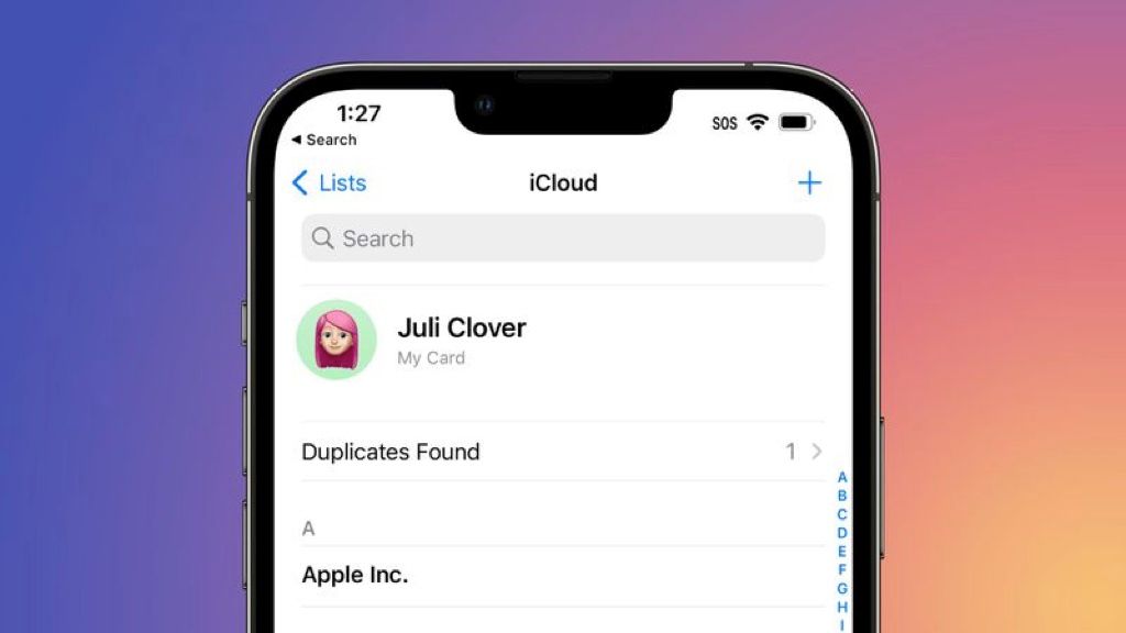 Hướng dẫn sắp xếp danh bạ thành một nhóm trên iPhone và iPad