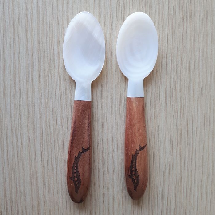 Caviar spoon with wooden handle, Item code: V-MS90