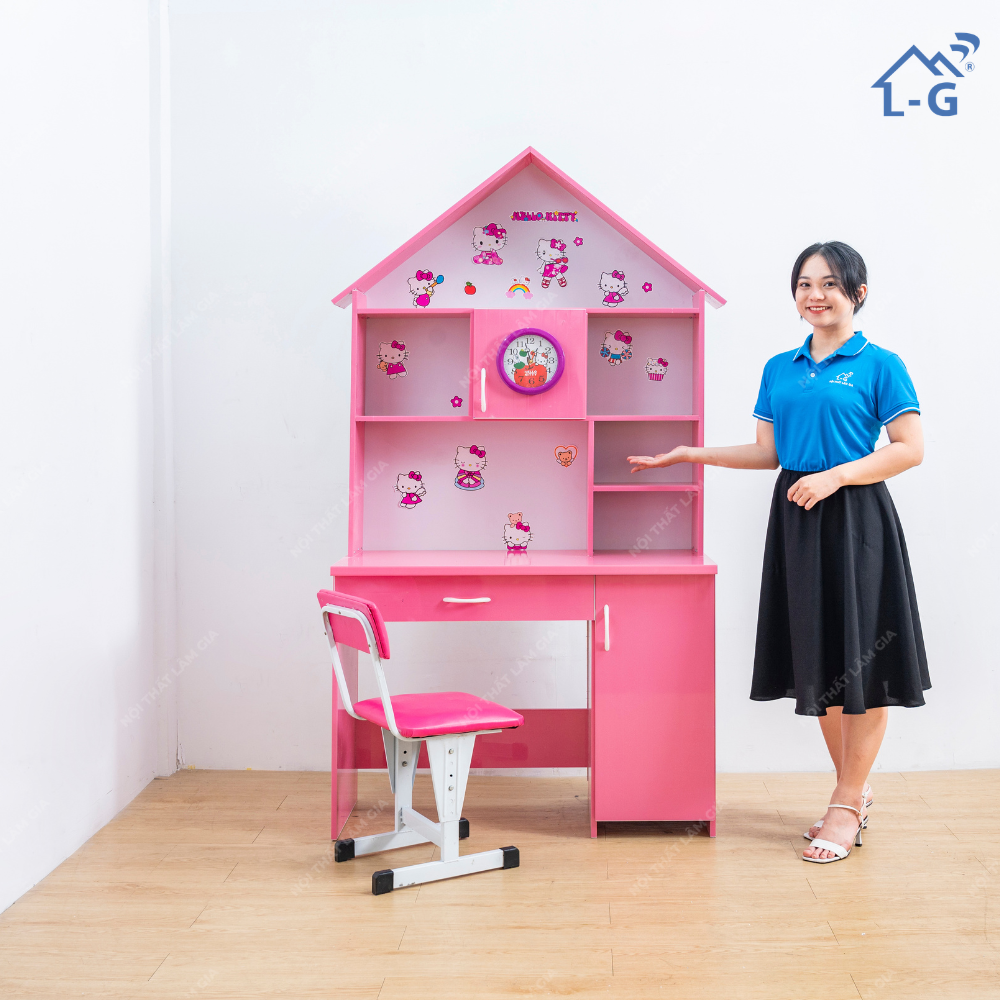 Bàn Học Sinh Nhựa Đài Loan Lâm Gia Mái Nhà (BHSNDLLGMN)