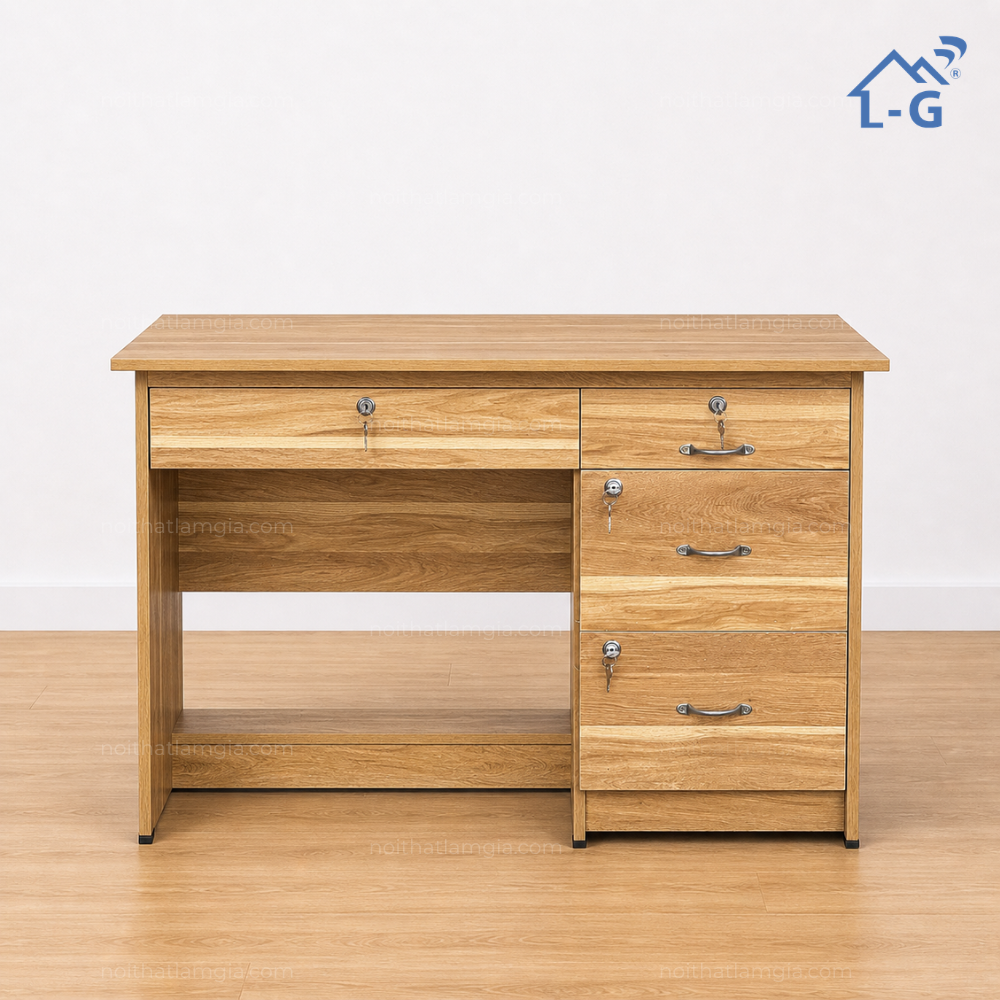 Bàn Làm Việc MFC Lâm Gia 4 Hộc Kéo (BLVMLG4HK)