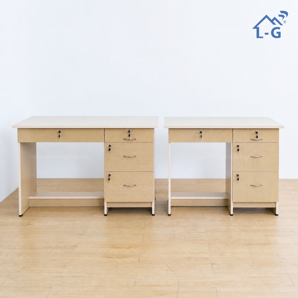 Bàn Làm Việc Okal Lâm Gia 4 Hộc Kéo (BLVOKLG4HK)
