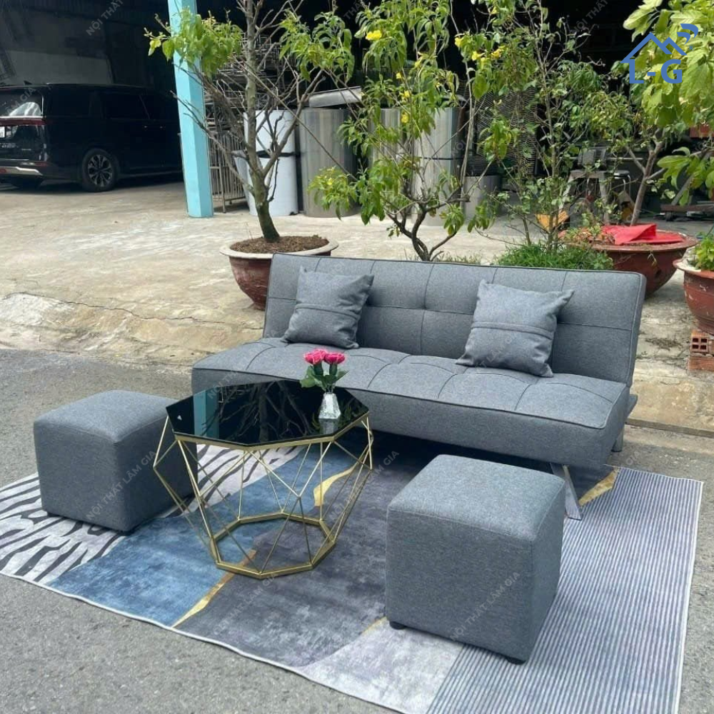 Bộ Sofa Bed Vải Bố Lâm Gia (BSFBVBLG)