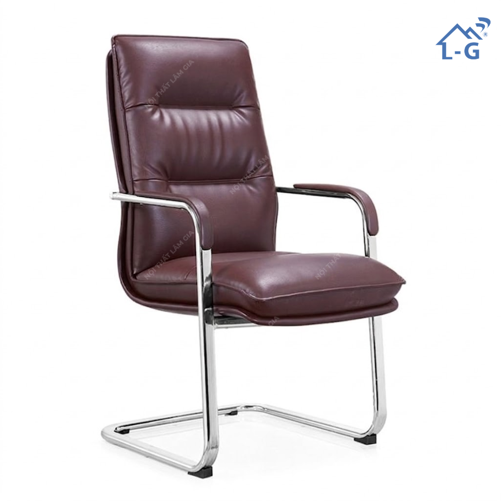 Ghế Da Lưng Thấp Chân Quỳ Lâm Gia Mẫu 2 (GDLTCQLGM2)