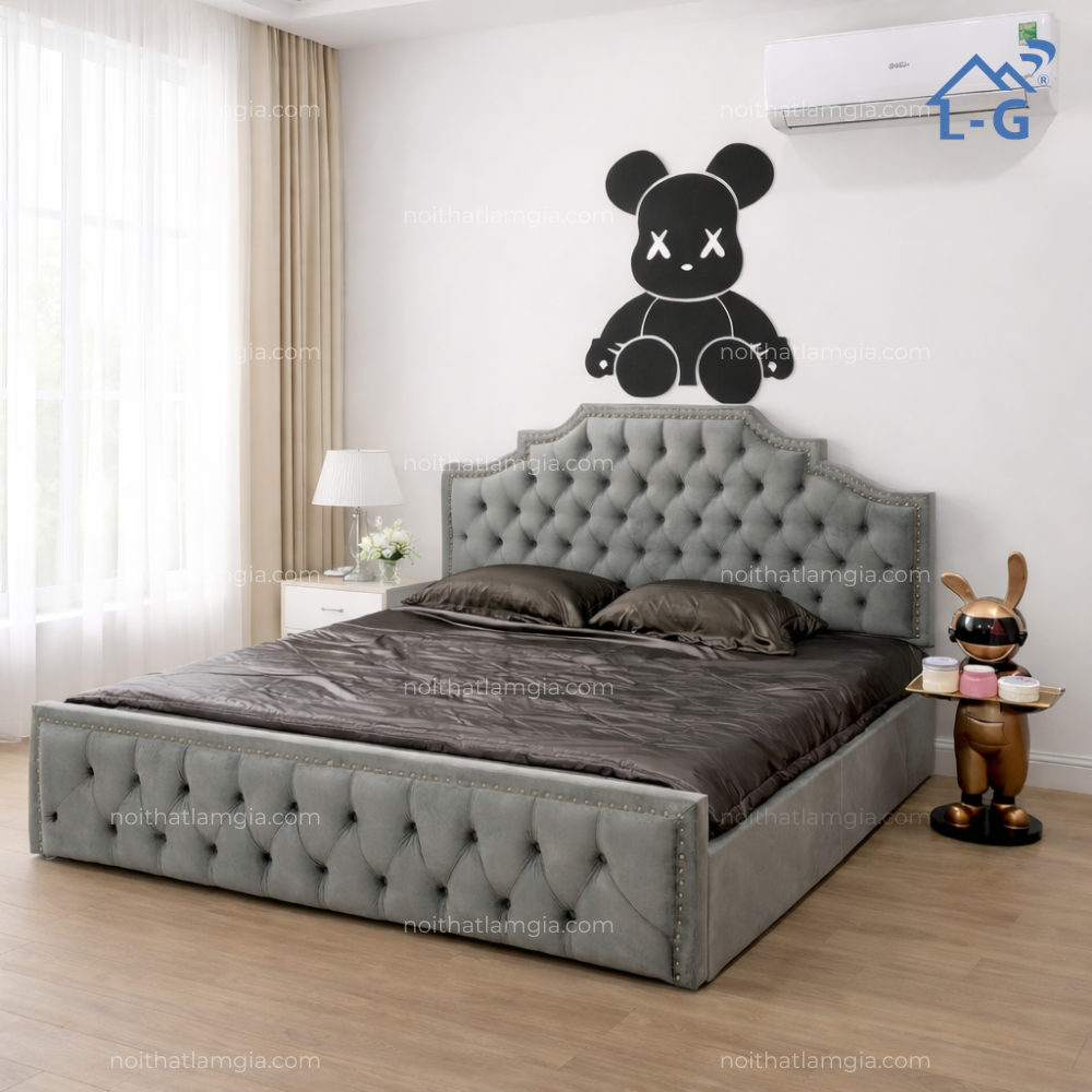 Giường Bọc Nỉ Cao Cấp (GBNCC)
