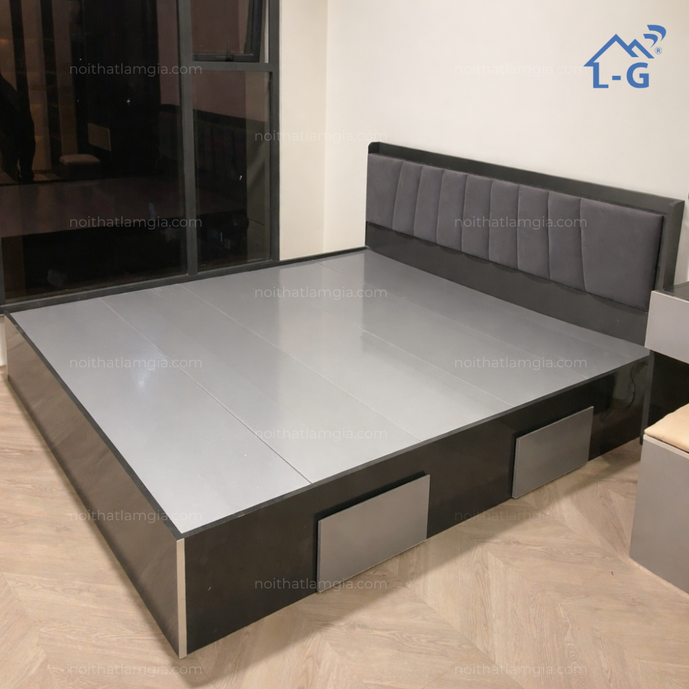 Giường Nhựa Ecoplast Có Đầu Nệm(GNECDN)