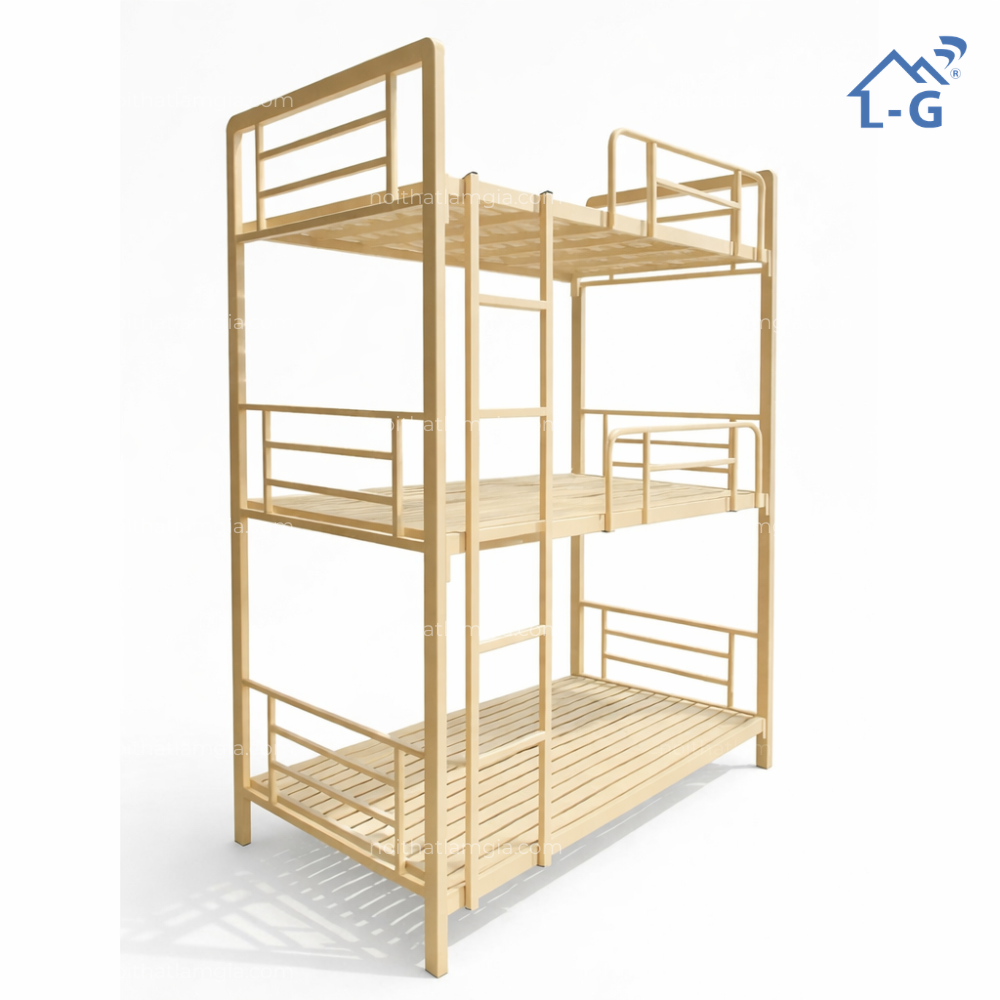 Giường Sắt 3 Tầng Hộp Vuông 3X6 (GS3THV3X6)