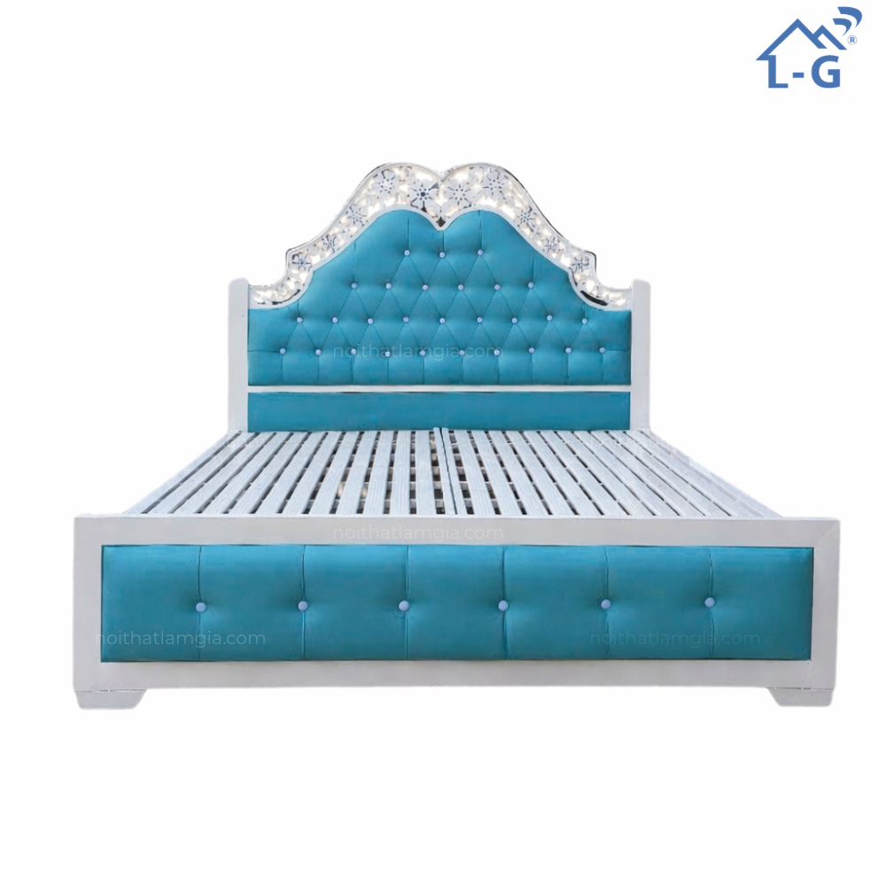 Giường Sắt Đơn Hộp 4x8 Cao Cấp 666 (GSH48-CC666-LG)