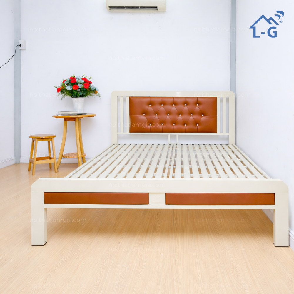 Giường Sắt Đơn Hộp 4x8 Cao Cấp Mẫu 1931 (GSCC48-1931)