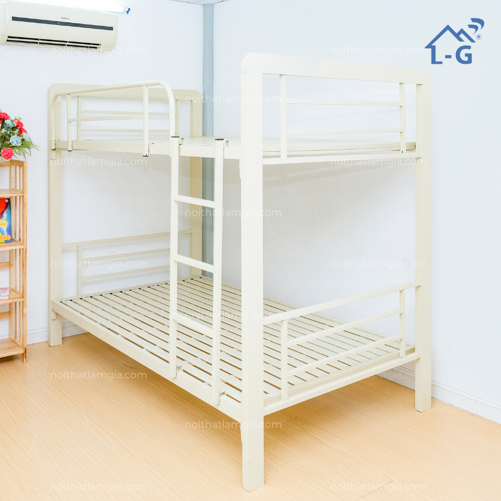 Giường Tầng Sắt Thẳng Hộp Vuông 4x8 Cao Cấp (GTSTHV4X8)