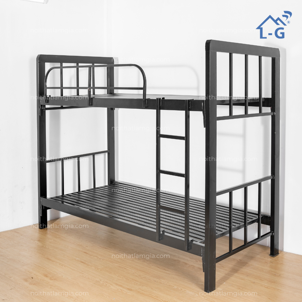 Giường Tầng Sắt Thẳng Hộp Vuông 4x8 (GTSTHV4X8)