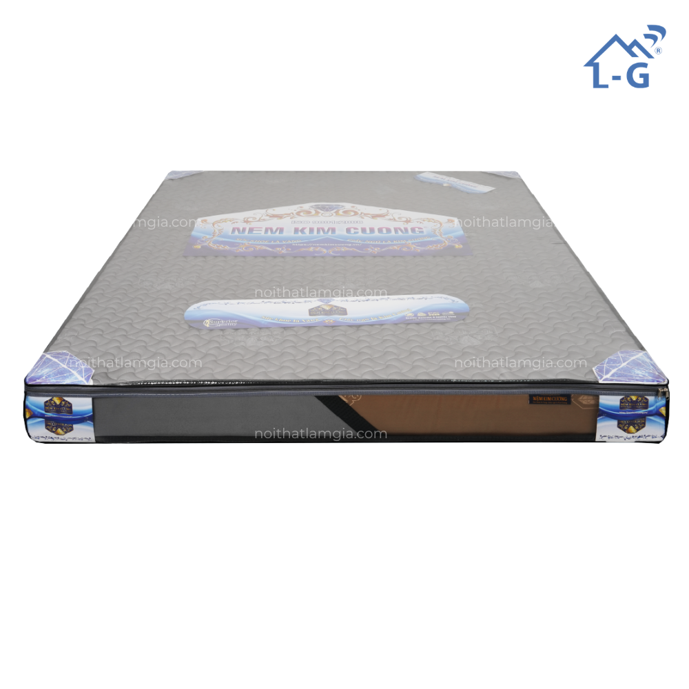 Nệm Cao Su Tổng Hợp Kim Cương Satin Lụa (NCSTHKCSAL)