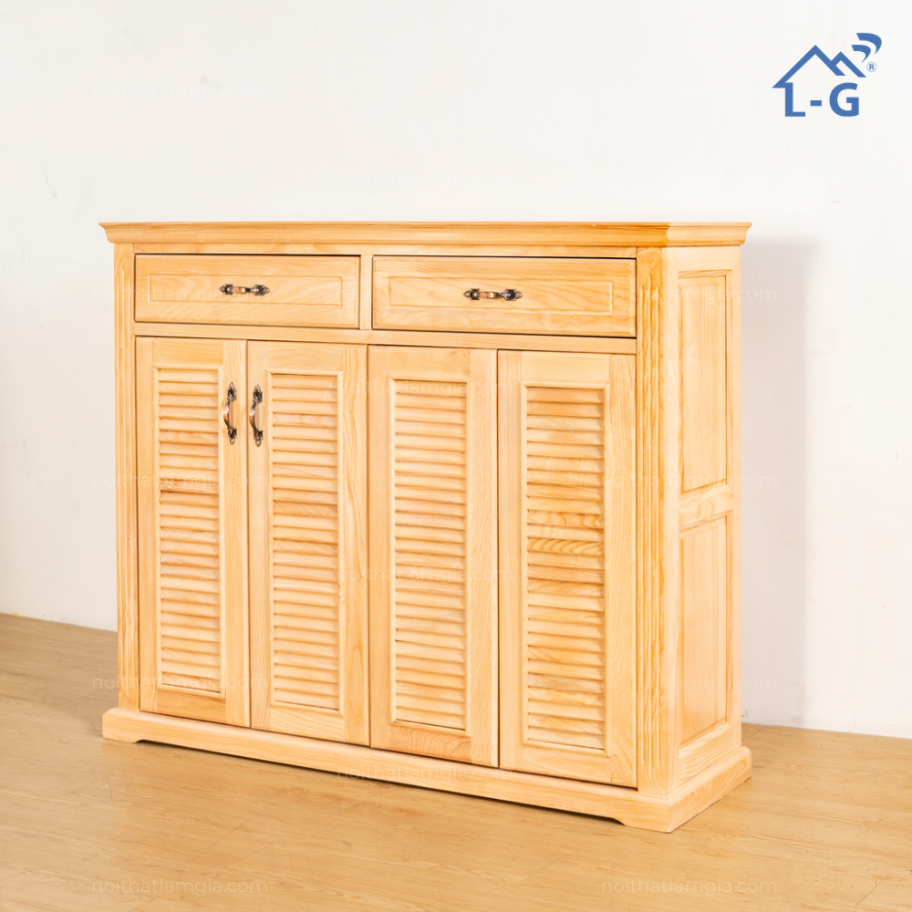 Tủ Giày Dép Gỗ Sồi Cao Cấp (TGDGS4C)