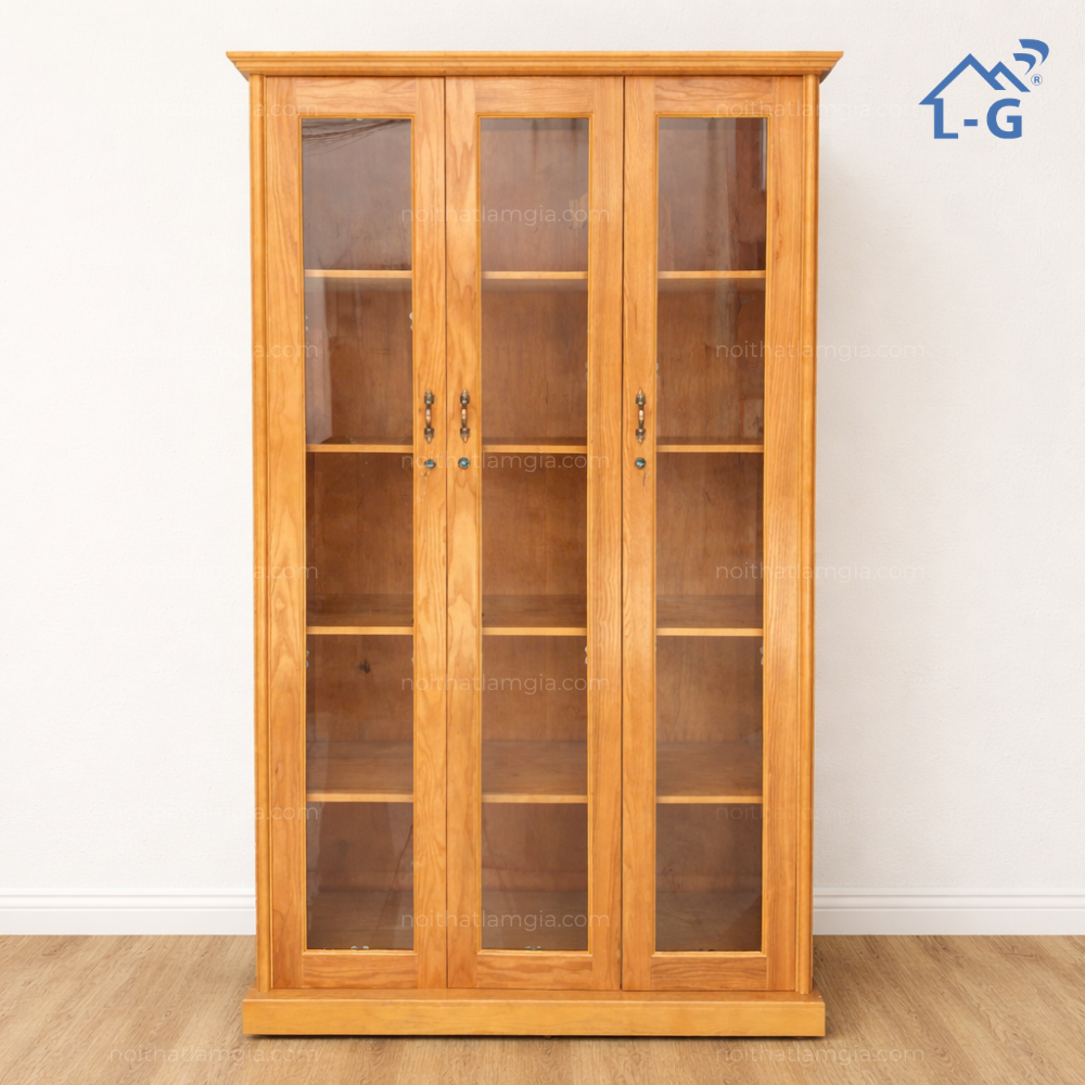 Tủ Hồ Sơ Kính Gỗ Sồi Cao Cấp (THSKGSCC)