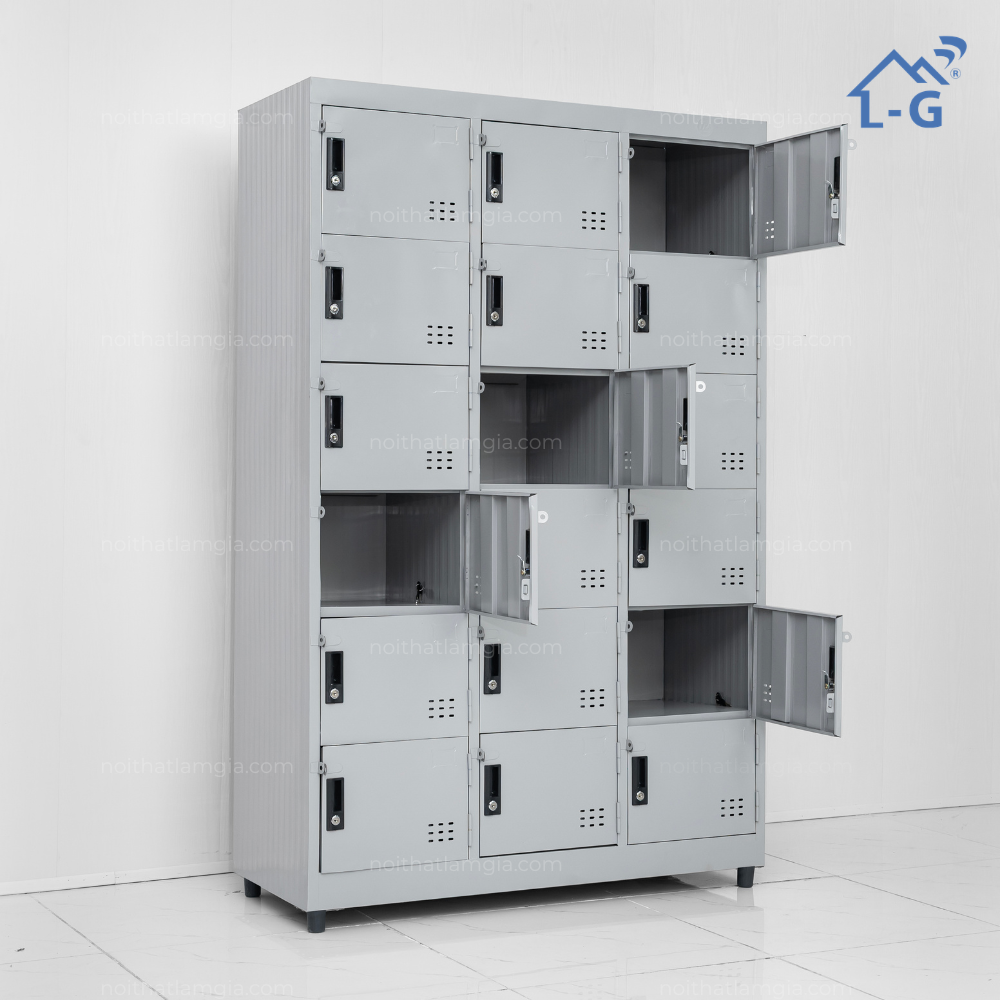 Tủ Hồ Sơ Sắt Tĩnh Điện 18 Cửa - TD18CTD