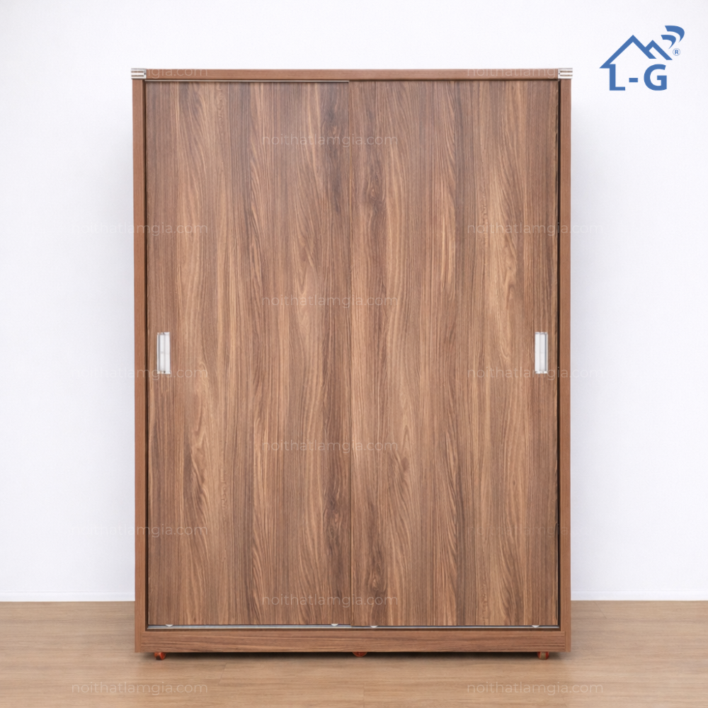Tủ Quần Áo Gỗ MDF Cửa Lùa (TQAMDFCL)