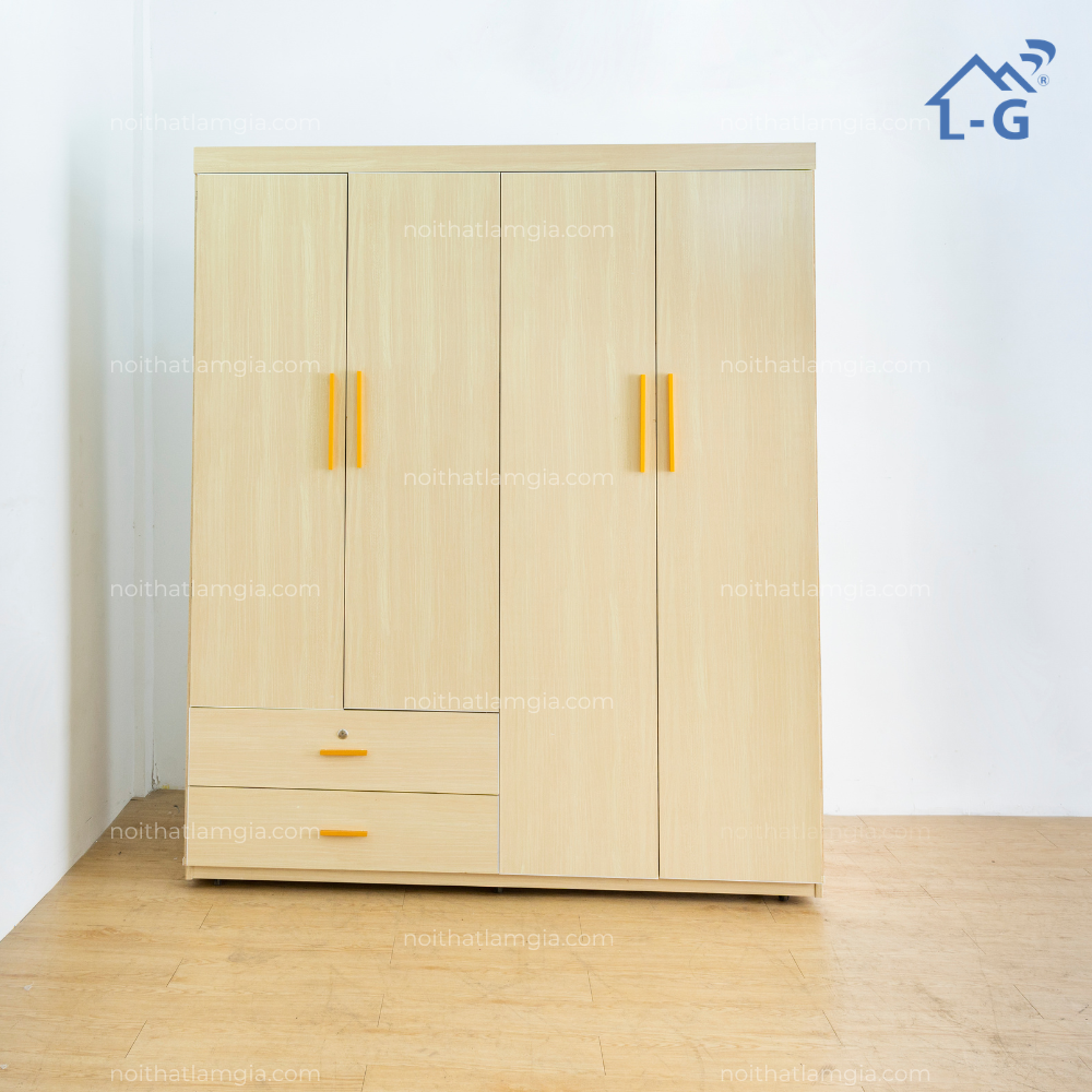 Tủ Quần Áo Nhựa Vinco 4 Cánh (TQANV4C)