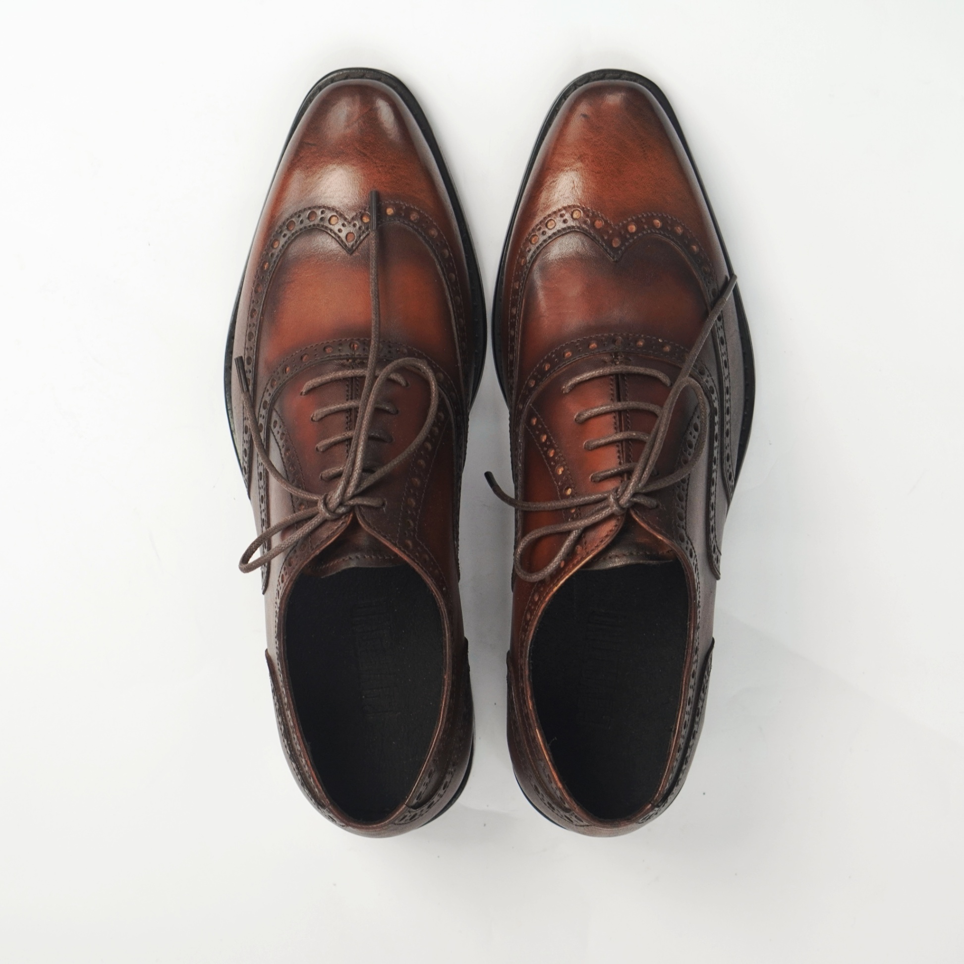 Oxford Blind Brogue 502 Nâu