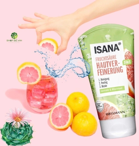 SỮA RỬA MẶT TRẮNG DA ISANA 3IN1-ĐỨC