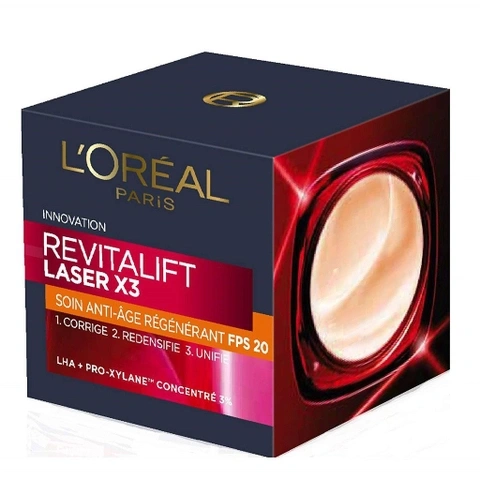 Kem Dưỡng Da Loreal Revitalift Laser X3 Chống Lão Hoá Ban Ngày, 50ml