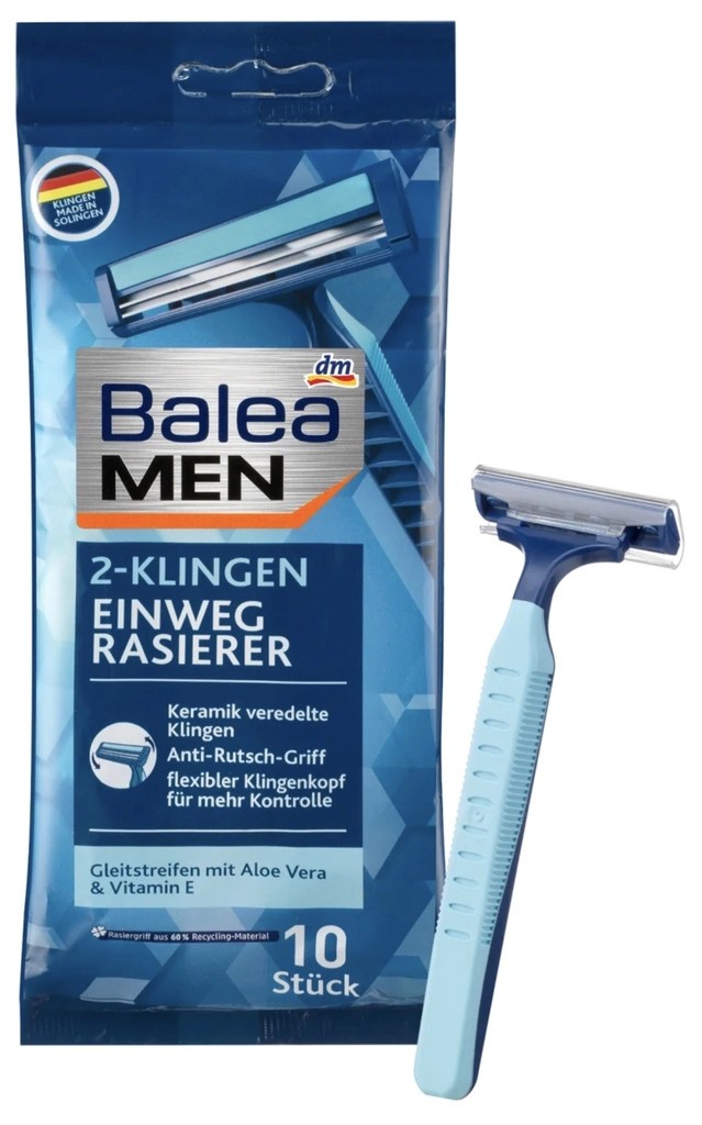 DAO CẠO RÂU 1 LẦN 2 LƯỠI BALEA MEN-ĐỨC