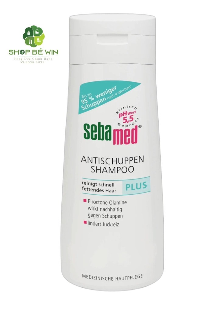 DẦU GỘI TRỊ GÀU SEBAMED PLUS -ĐỨC