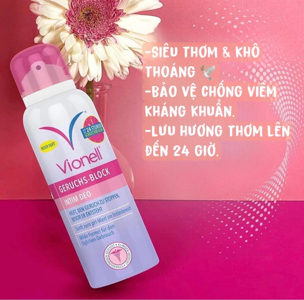 XỊT KHỬ MÙI-CHỐNG VIÊM VÙNG KÍN VIONELL