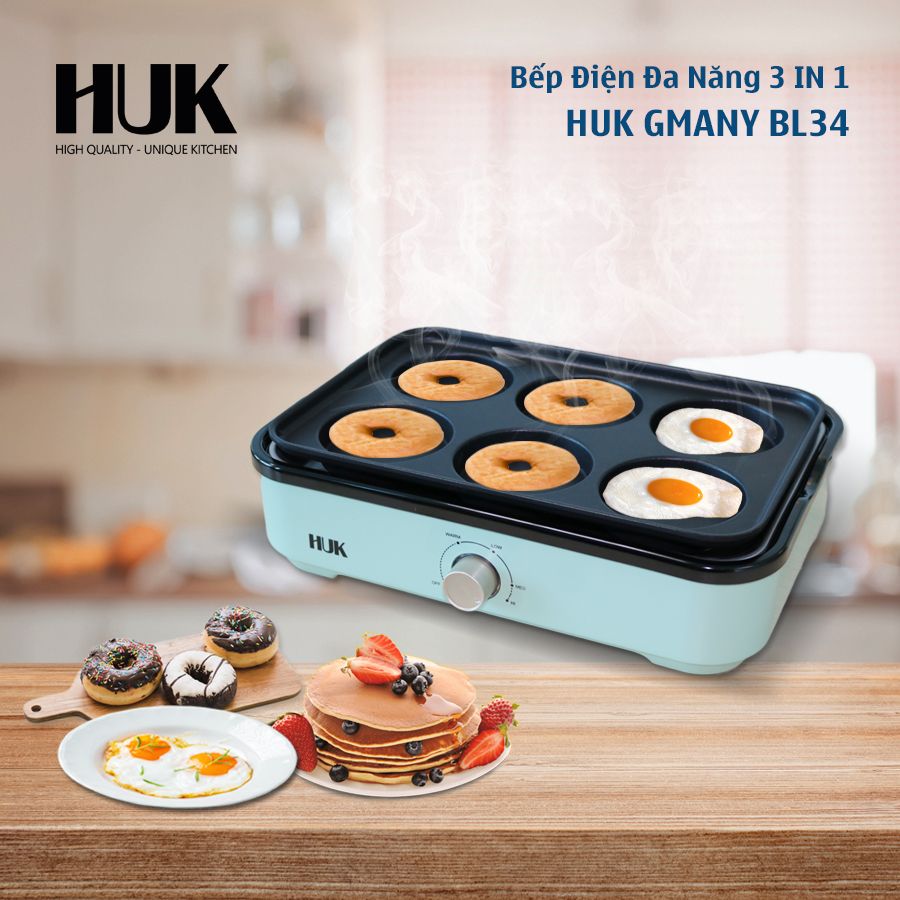 Nồi Lẩu Nướng Đa Năng 3 Trong 1 HUK Gmany BL34