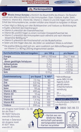 Viên Uống Hỗ Trợ Tăng Cường Miễn Dịch Mivolis Immun Komplex 32v – Đức