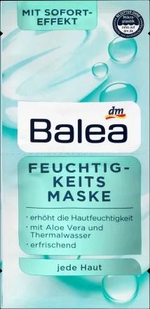 Mặt Nạ Cấp Ẩm Balea Maske Feuchtigkeit, 2x8Ml, 16 ml - Đức