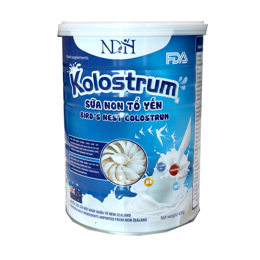 Sữa Non Tổ Yến Colostrum Bird's Nest 900gr- Nguyên Liệu Nhập Khẩu Mỹ