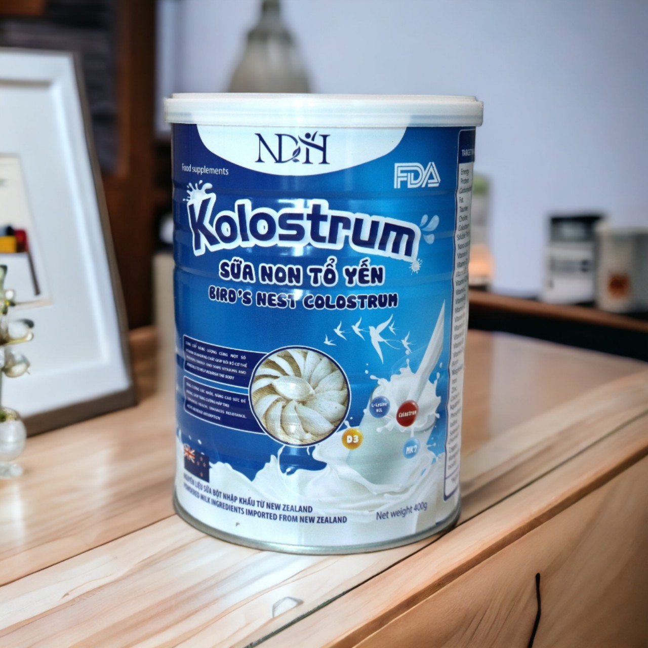 Sữa Non Tổ Yến Colostrum Bird's Nest 900gr- Nguyên Liệu Nhập Khẩu Mỹ