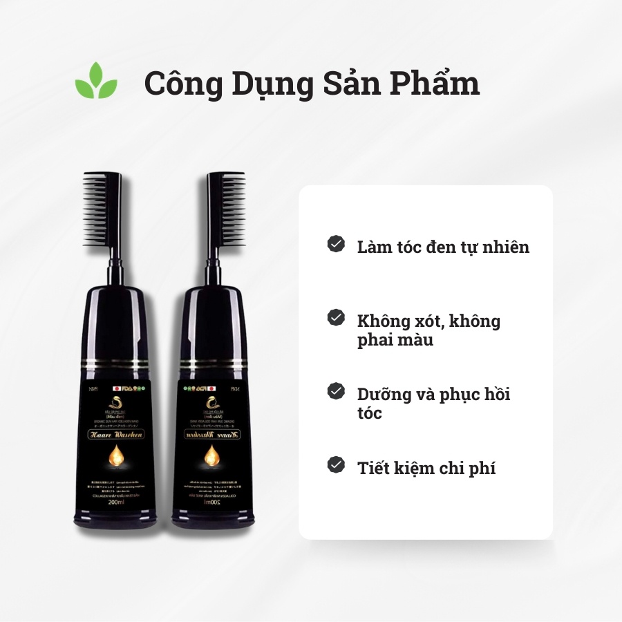 Dầu Gội Phủ Bạc Haare Waschen, 200Ml (Mẫu Mới)