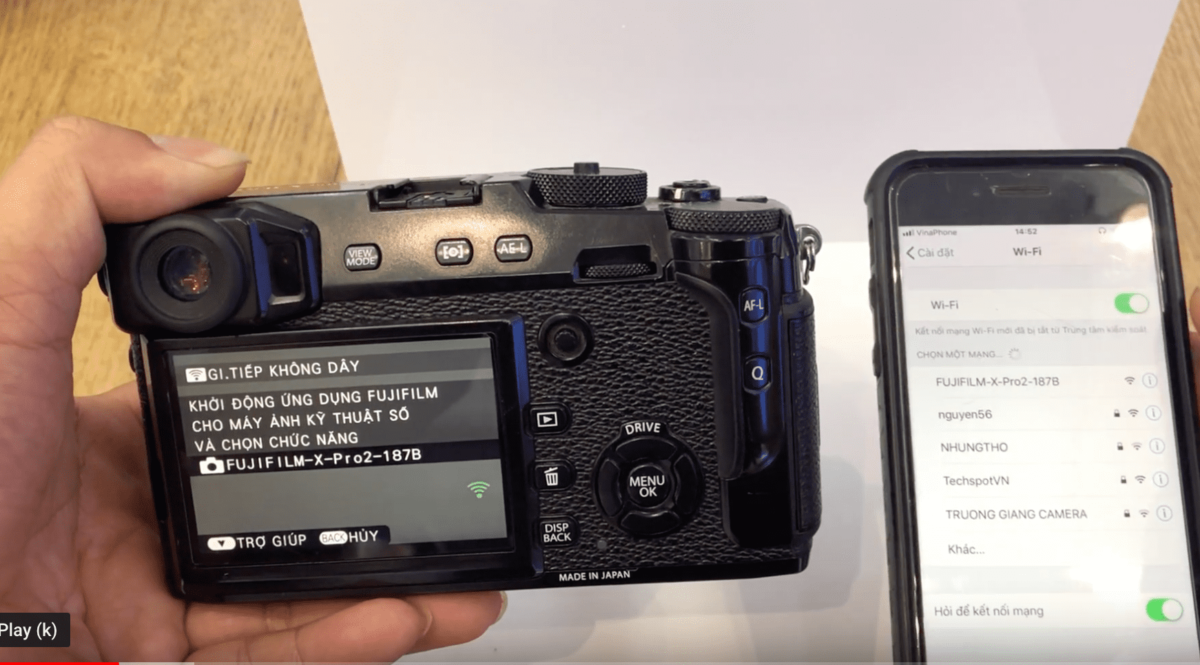 HƯỚNG DẪN KẾT NỐI WIFI MÁY ẢNH FUJIFILM XA5 VỚI ĐIỆN THOẠI