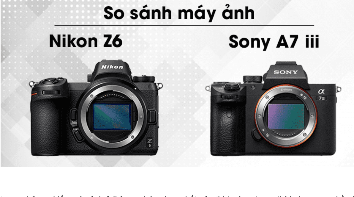 So sánh máy ảnh Sony A7 III vs  Nikon Z6