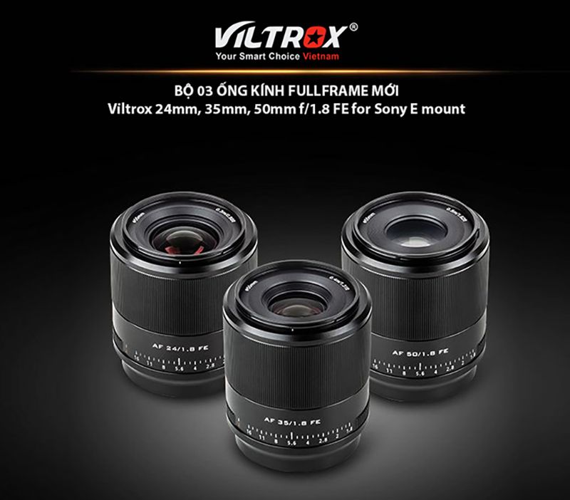 VILTROX CÔNG BỐ RA MẮT BỘ 03 LENS FULLFRAME MỚI