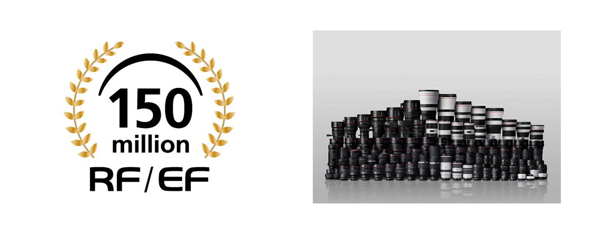 Canon kỉ niệm cột mốc quan trọng với sản lượng ống kính RF và EF cán mốc 150 triệu