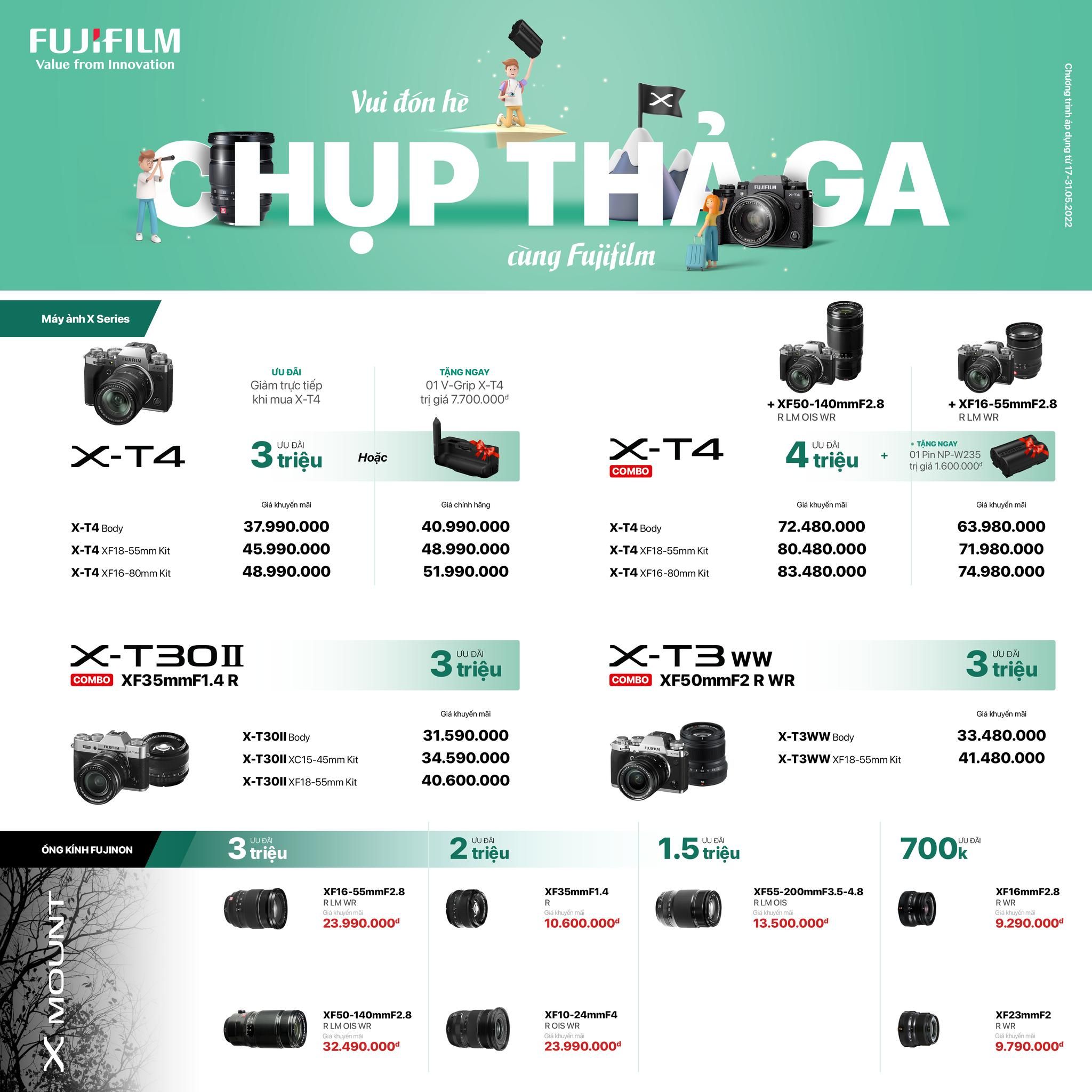 VUI ĐÓN HÈ, CHỤP THẢ GA CÙNG FUJIFILM X SERIES