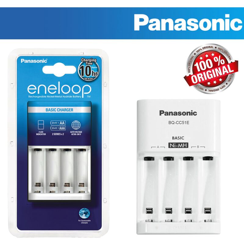 Bộ Sạc Pin Eneloop Panasonic BQ-CC51E chính hãng
