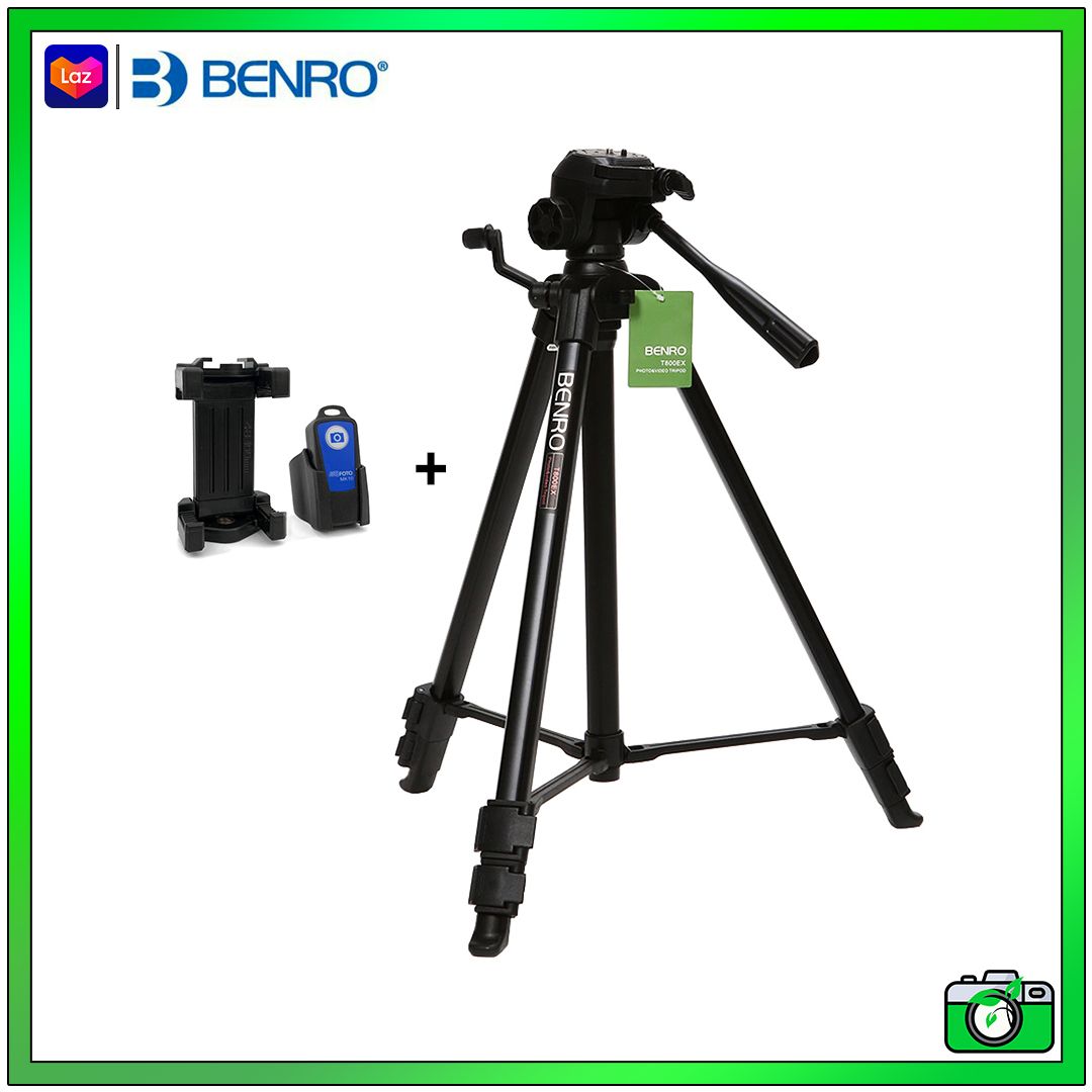 Bộ Chân máy ảnh Benro T800 EX kèm Kẹp điện thoại và Remote Benro - Chính Hãng - Not Specified