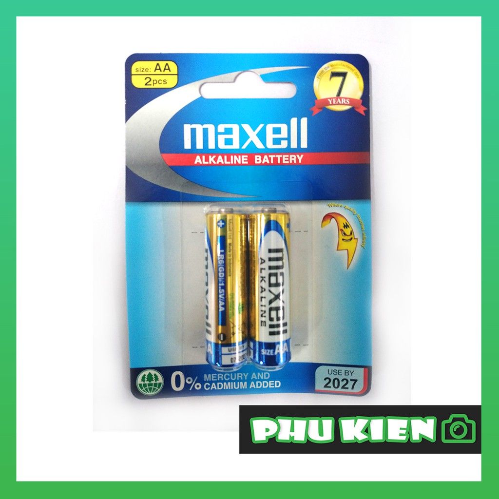 Pin AA Maxell ALKALINE BATTERY (Vỉ 2 Viên) - Not Specified