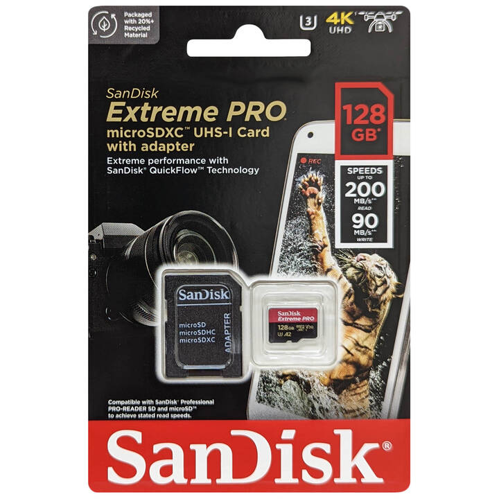 Thẻ nhớ SanDisk Micro SDXC 128GB Extreme PRO UHS-I 200MB/s | Chính hãng