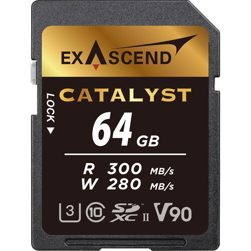 THẺ NHỚ SD V90 - CATALYST - HIỆU EXASCEND - 64GB