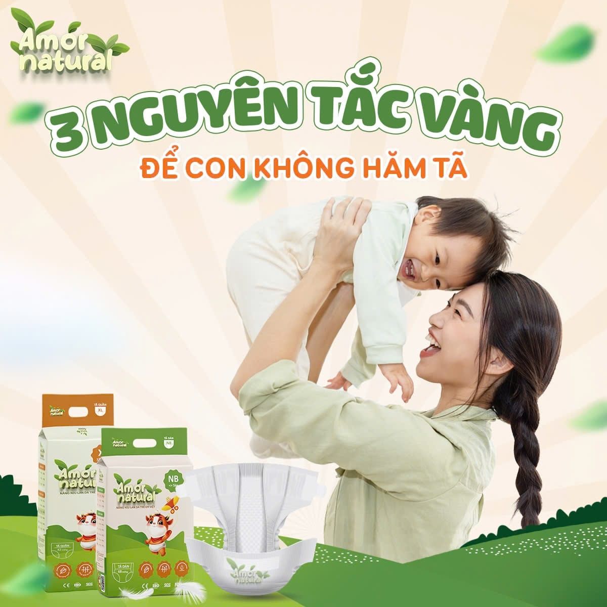 3 nguyên tắc vàng để con không bị hăm tã