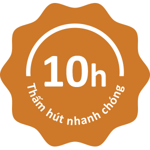 Khô thoáng tới 10 tiếng