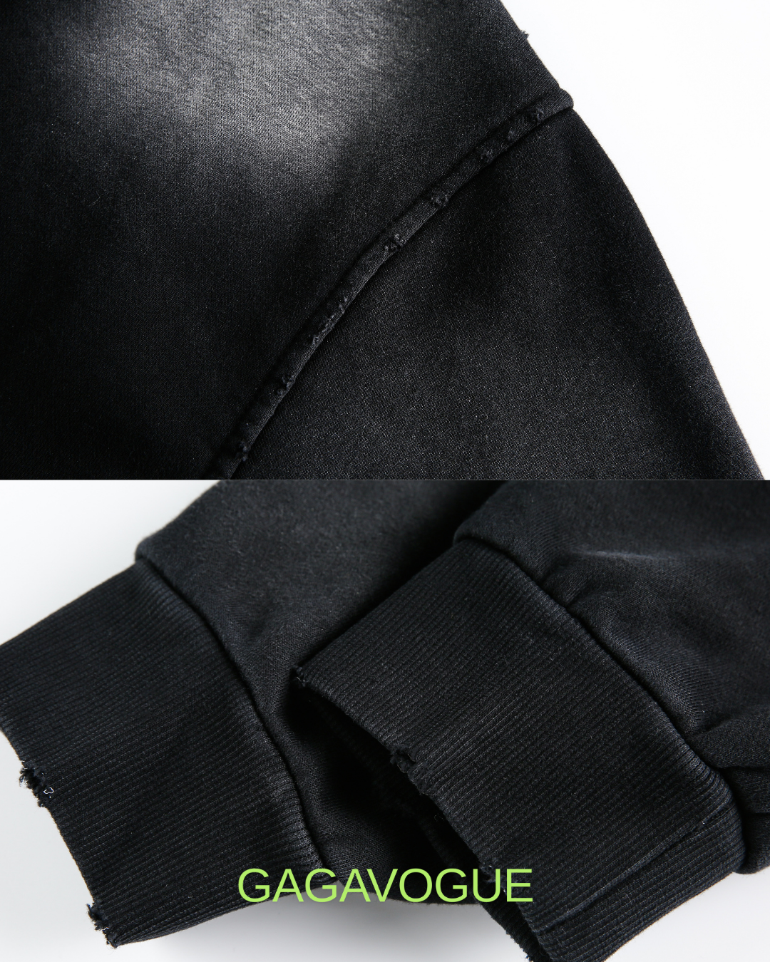 GAGAVOGUE BLEG CHAOS WASH ZIP HOODIE