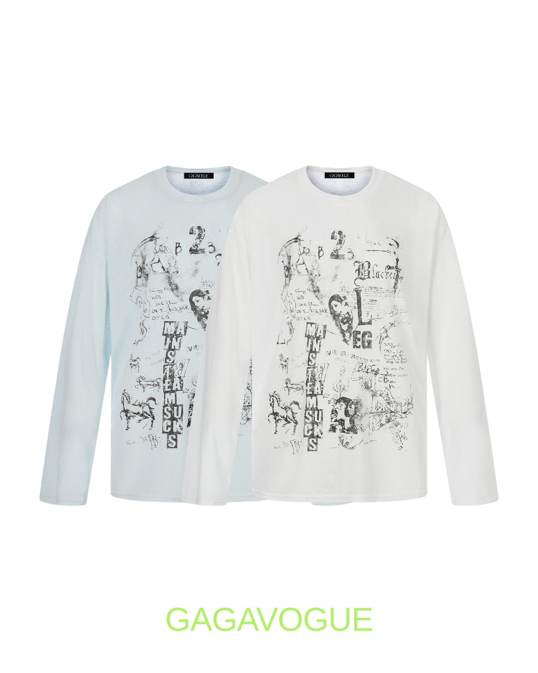 GAGAVOGUE MUSEUMS ARCHIVE GRAPHIC LONG SLEEVE TEE